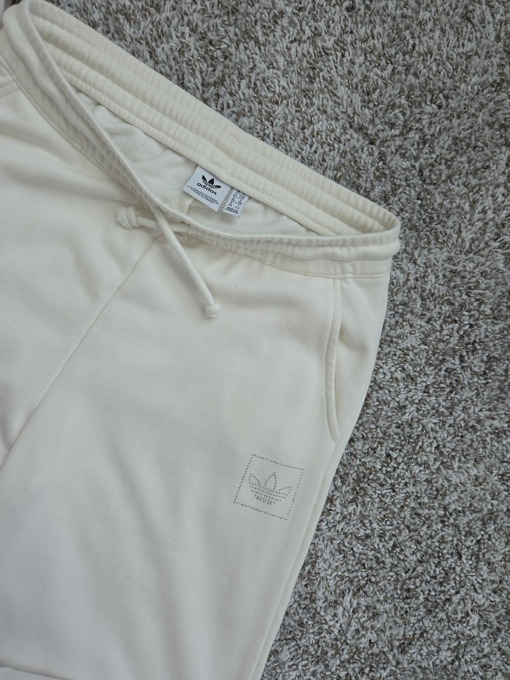 adidas Originals Womens Cream Sweat Joggers